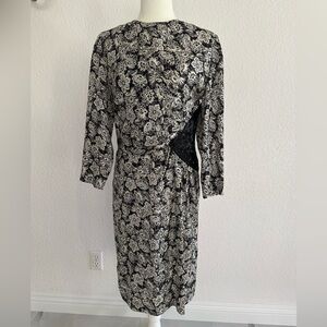 Vintage Silk Studio 100% Silk Made in Hong Kong Dress Size 8